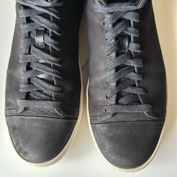 John Elliott Calfskin Leather High Top Sneakers - Picture 10 of 14